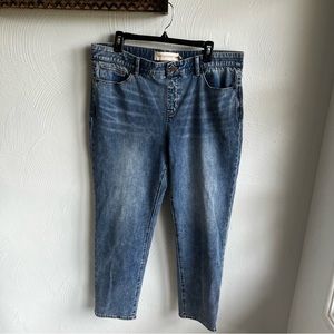 Soft Surroundings Ultimate Relaxed Denim Straight Jeans XL